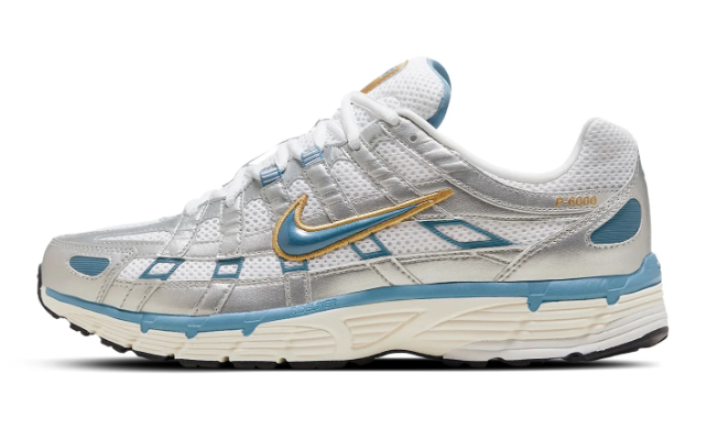 Nike P-6000 Metallic Silver / Aegean Storm
