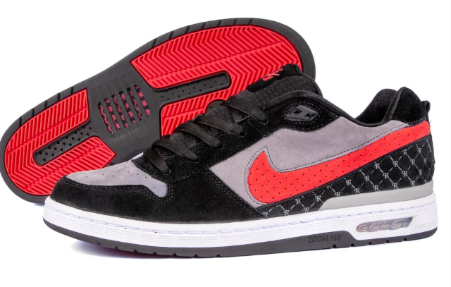 Nike SB Paul Rodriguez Zoom Air 1 BRED – Black / Varsity Red / Flint Grey