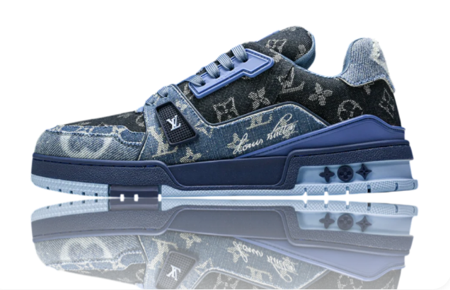 Louis Vuitton LV Trainer Low 'Monogram Denim Blue' 1AC4YW