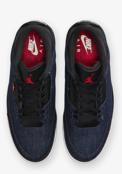 Jordan x Levi's® AJ3 Retro 'Indigo Gym Red'