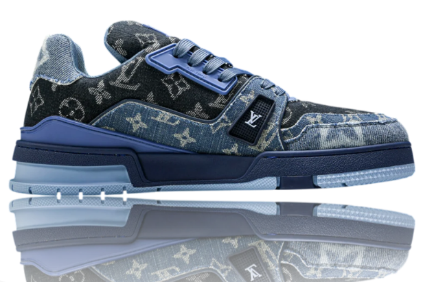 Louis Vuitton LV Trainer Low 'Monogram Denim Blue' 1AC4YW